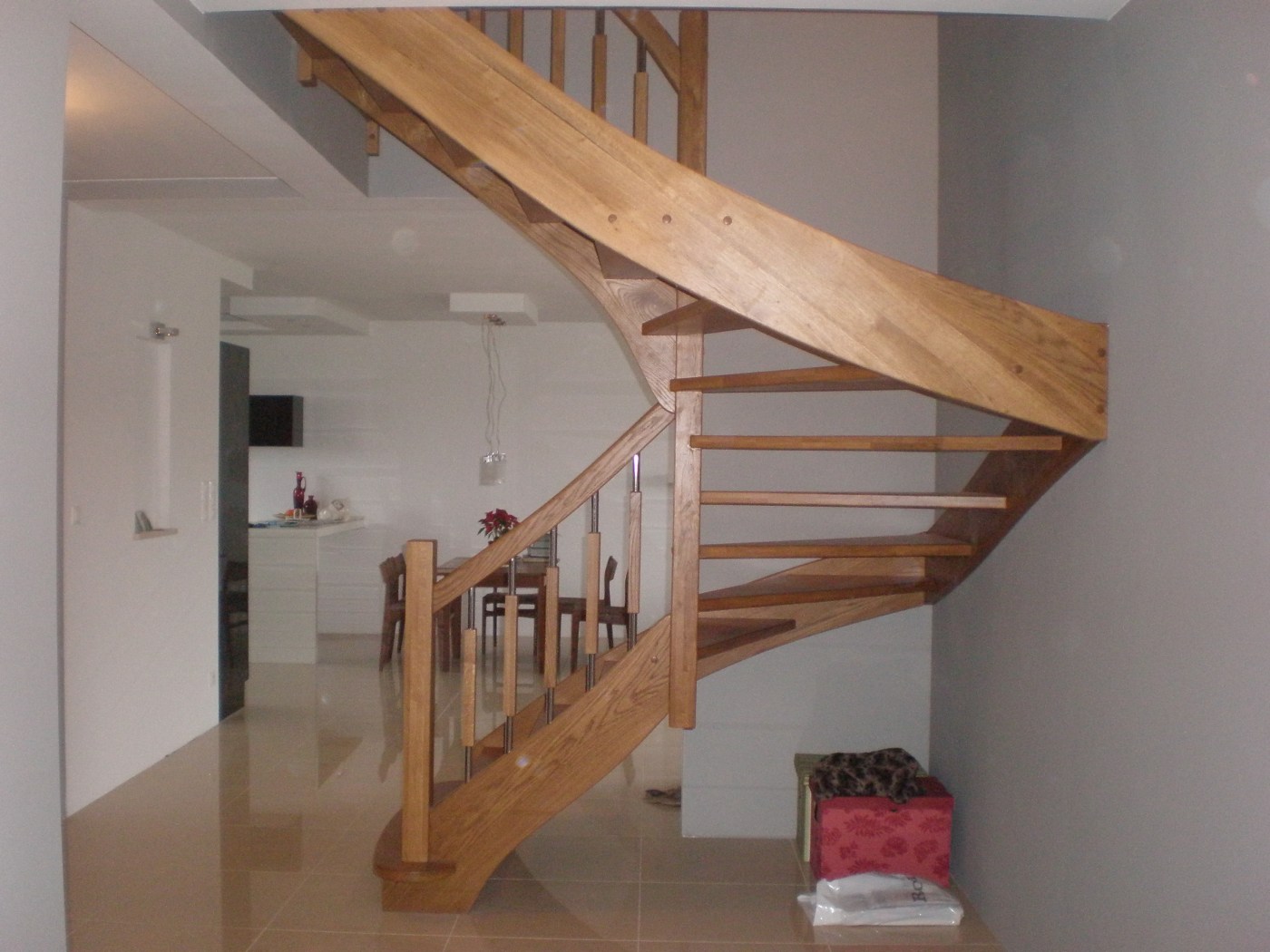 Schody drewniane na wymiar S48